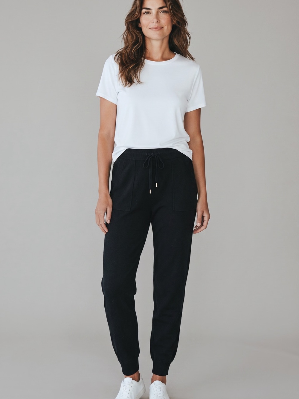 Chico's Black Drawstring Jogger Pants - Women's